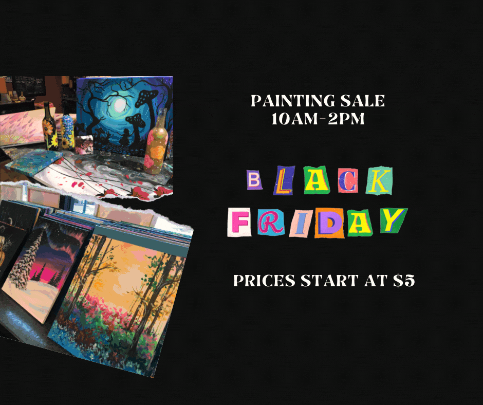 Black Friday Sale- Paintings, Painted Glasses, Bottles Trays and MORE!